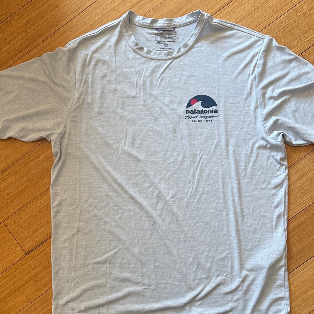 Patagonia Men's Light Blue Short Sleeve Tee